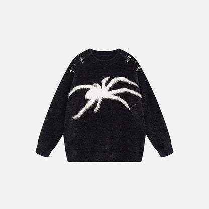 Y2K Spider Chic Sweater