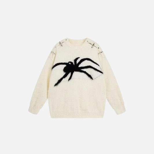 Y2K Spider Chic Sweater