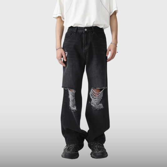 Damage Work Denim Pants